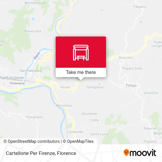 Cartellone Per Firenze map
