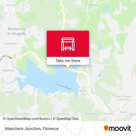 Maschere Junction map