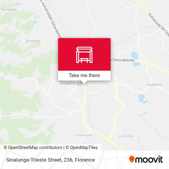 Sinalunga-Trieste Street, 236 map