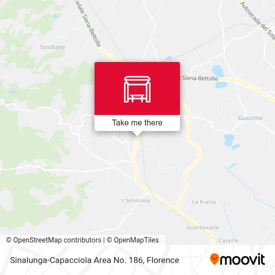Sinalunga-Capacciola Area No. 186 map
