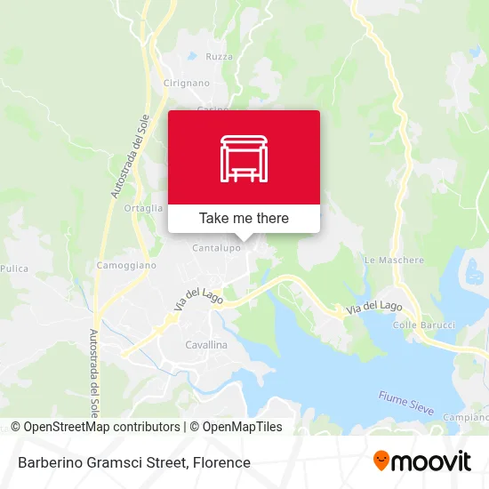 Barberino Gramsci Street map