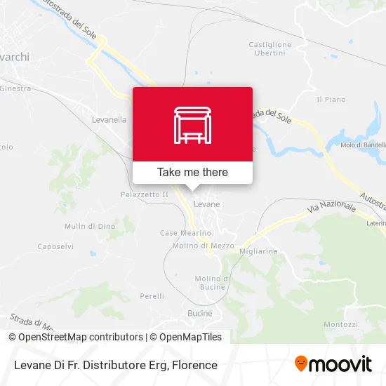 Levane Di Fr. Distributore Erg map