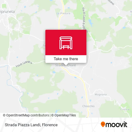 Strada Piazza Landi map