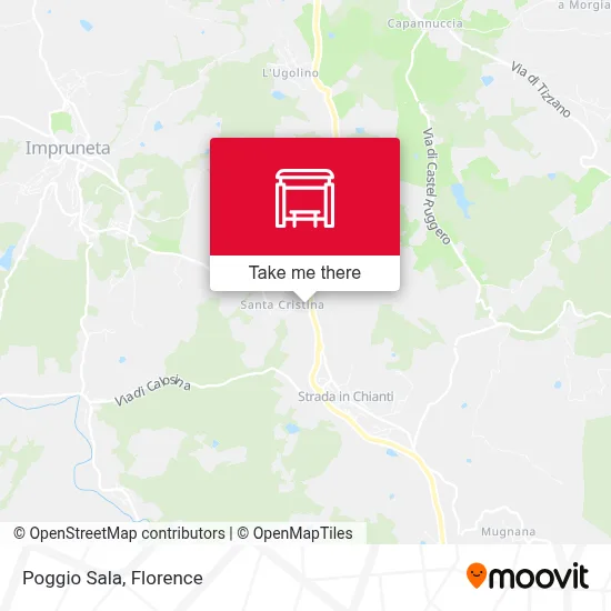Poggio Sala map