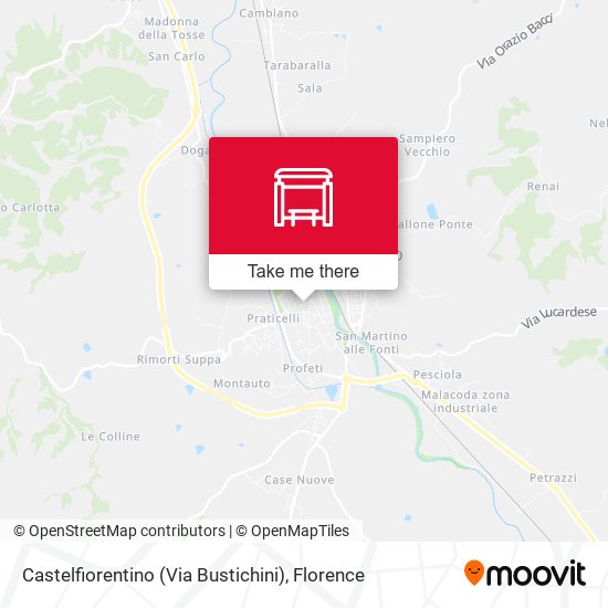 Castelfiorentino (Via Bustichini) map