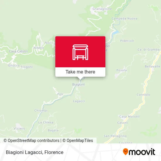 Biagioni Lagacci map
