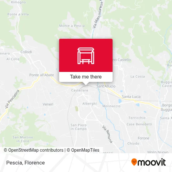 Pescia map