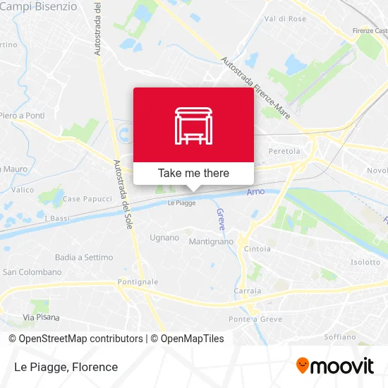 Le Piagge map