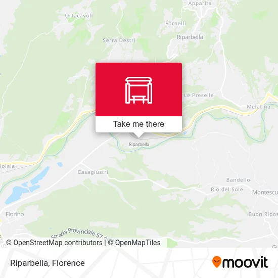 Riparbella map