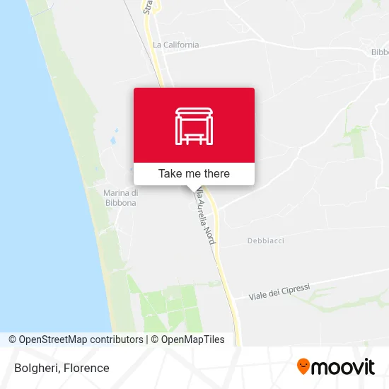 Bolgheri map