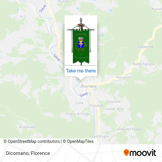 Dicomano map