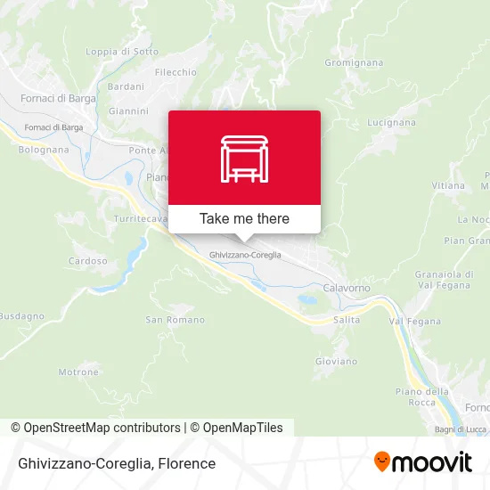 Ghivizzano-Coreglia map
