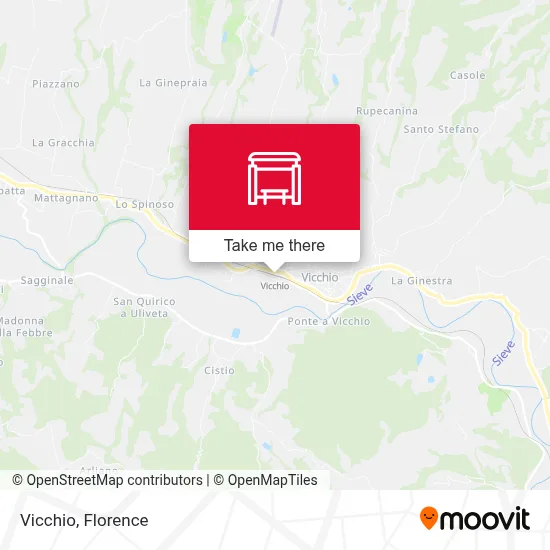 Vicchio map