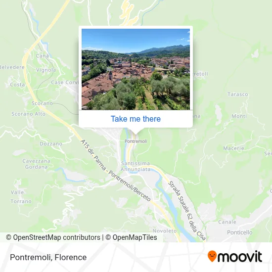 Pontremoli map
