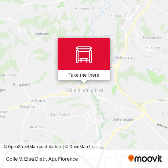 Colle V. Elsa Distr. Api map