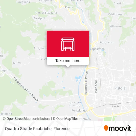 Quattro Strade Fabbriche map