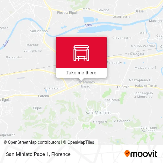 San Miniato Pace 1 map