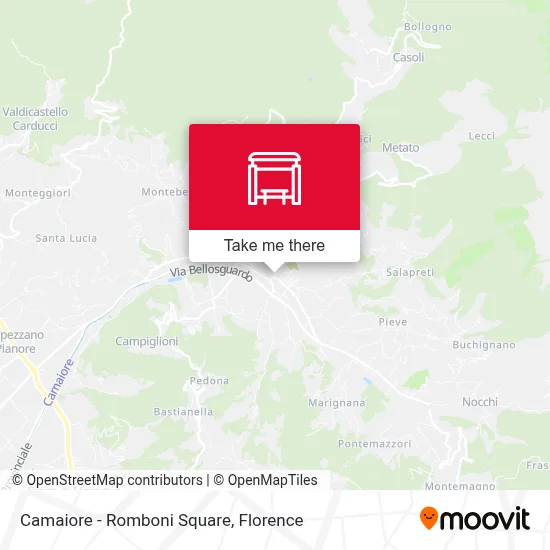 Camaiore - Romboni Square map
