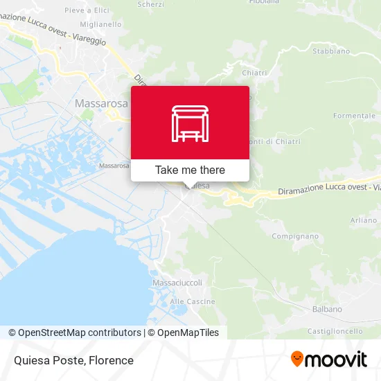 Quiesa Poste map