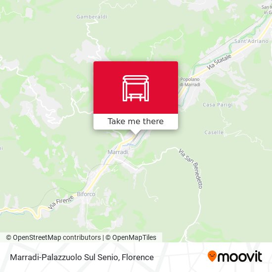 Marradi-Palazzuolo Sul Senio map