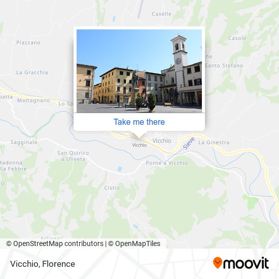 Vicchio map