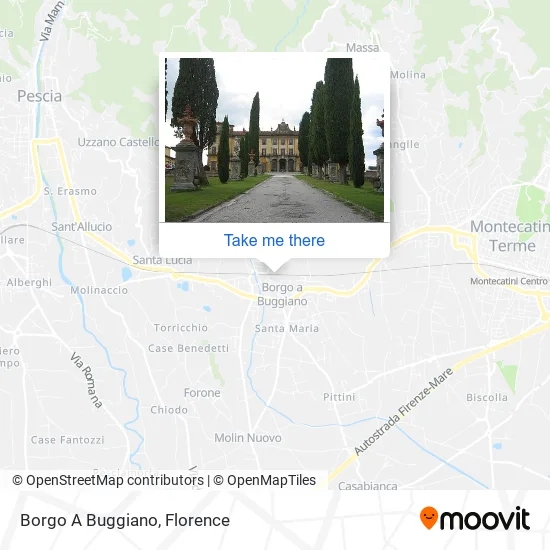 Borgo A Buggiano map