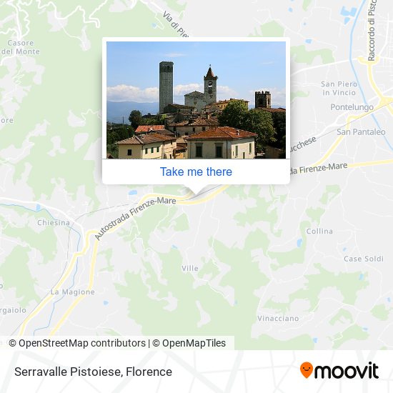 Serravalle Pistoiese map