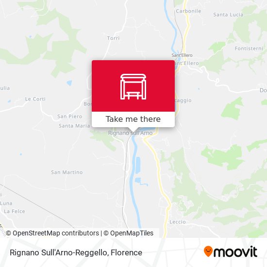 Rignano Sull'Arno-Reggello map