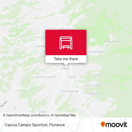 Cascia Campo Sportivo map