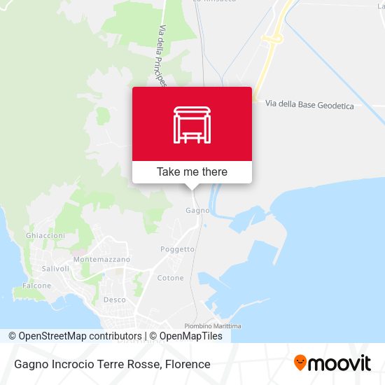 Gagno Incrocio Terre Rosse map