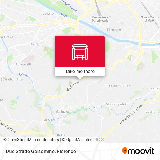 Due Strade Gelsomino map