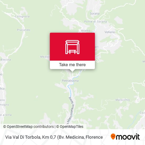 Via Val Di Torbola, Km 0,7 map