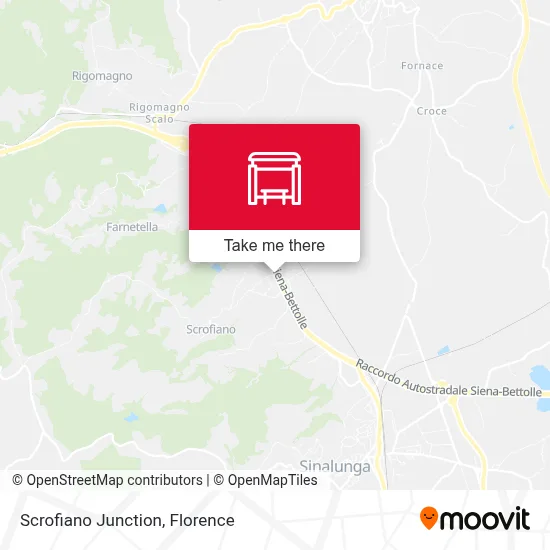 Scrofiano Junction map