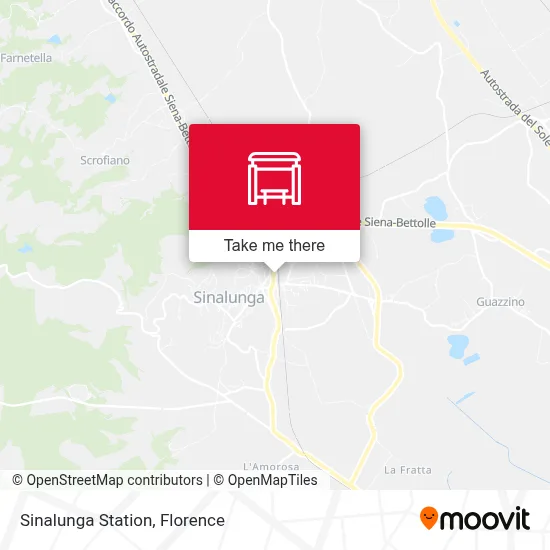 Sinalunga Station map