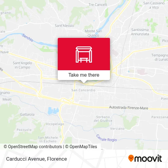 Carducci Avenue map