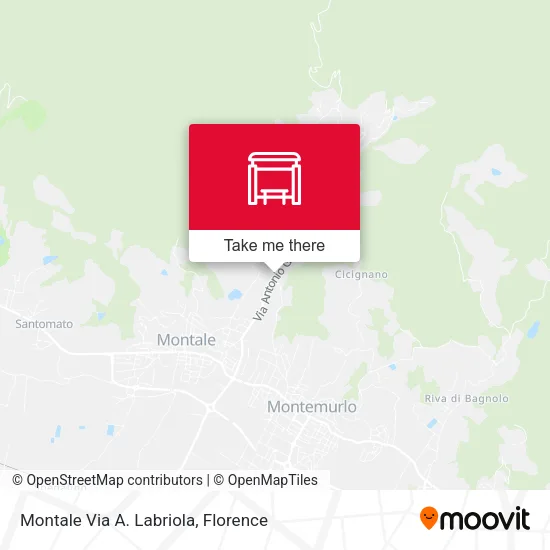 Montale Via A. Labriola map