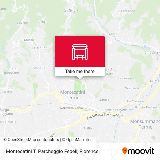 Montecatini T. Parcheggio Fedeli map
