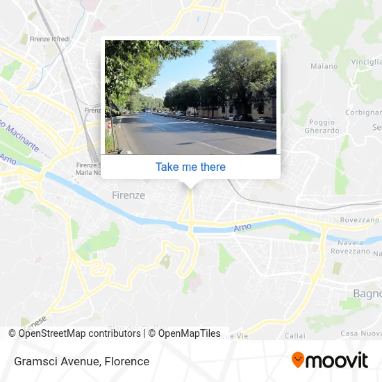 Gramsci Avenue map
