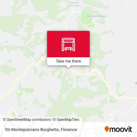 Str.Montepulciano Borghetto map