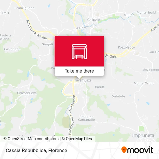 Cassia Repubblica map