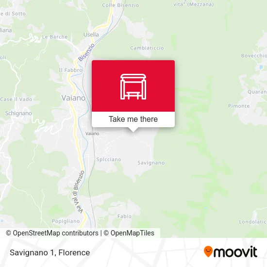 Savignano 1 map