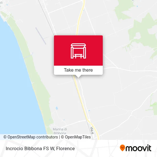 Incrocio Bibbona FS W map