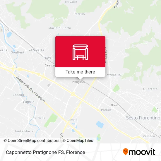 Caponnetto Pratignone FS map