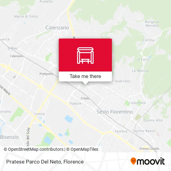 Pratese Parco Del Neto map