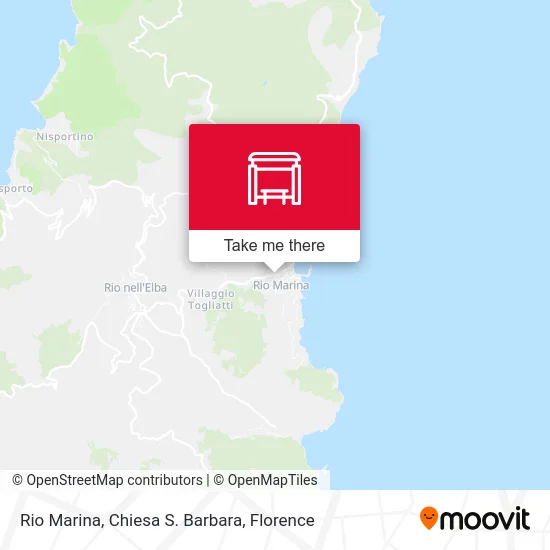 Rio Marina, Chiesa S. Barbara map