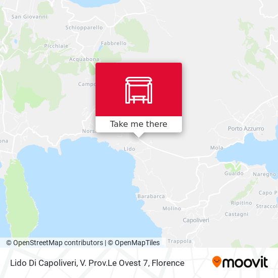 Lido Di Capoliveri, V. Prov.Le Ovest 7 map