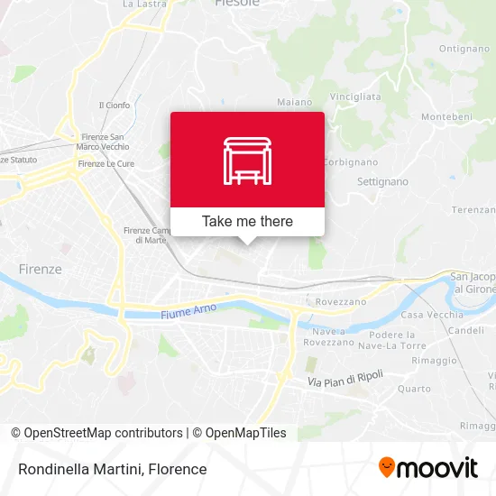 Rondinella Martini map