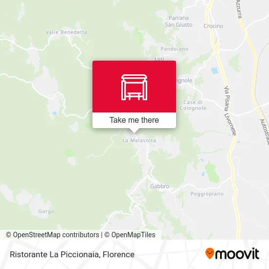 La Piccionaia Restaurant map