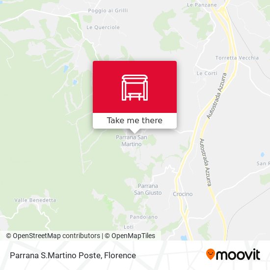 Parrana S.Martino Poste map