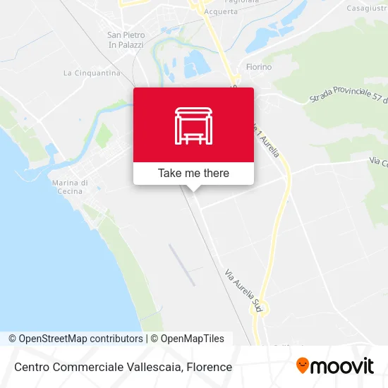 Vallescaia Shopping Center map